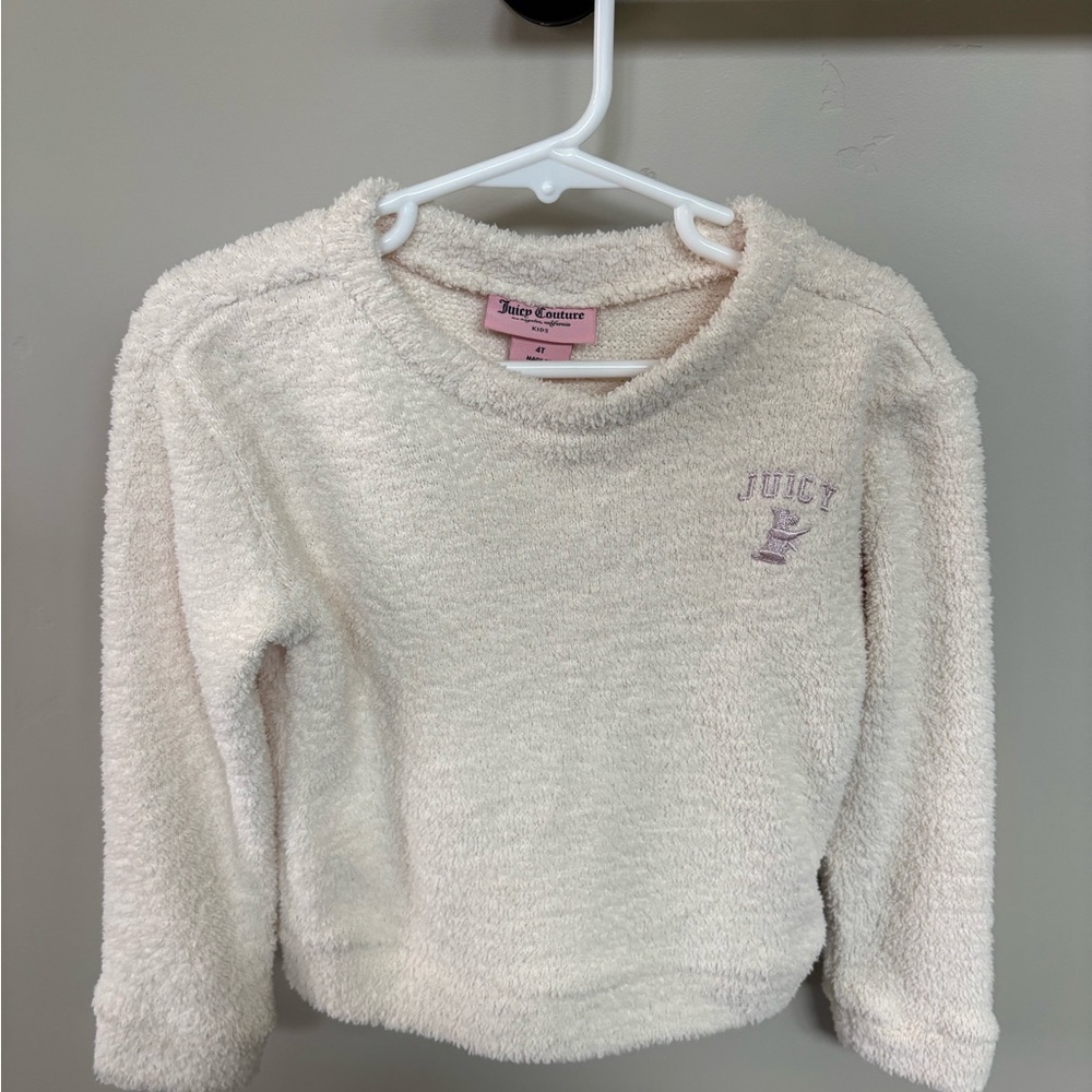 Juicy Couture Kids Cream Fleece Top